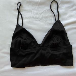 Zara Satin Crop Top
